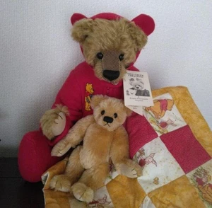 Rosalie Frischmann Teddy Bear Set 51cm & 20cm with Pooh Outfit & Blanket - Picture 1 of 14