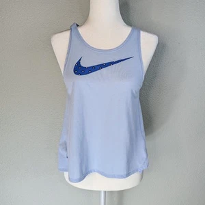 Nike Women's Blue Dri-FIT Cross-Back Sleeveless Racerback Tank Top Size XS - Picture 1 of 7