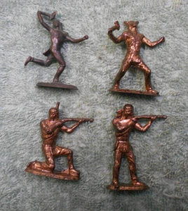 #D29.  SET FOUR(4)  KINDER SURPRISE INDIAN  METAL FIGURES - Picture 1 of 2