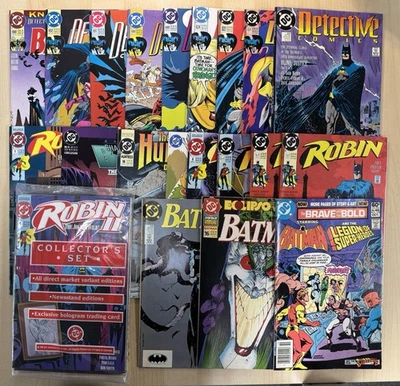 Mix Lot 23x Batman Detective Robin, DC Comics Late 80s, Mostly upper grades - Image 1 of 4