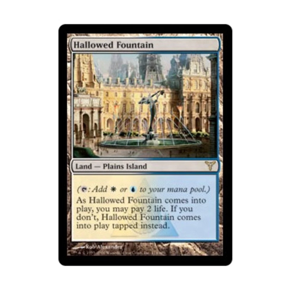 WOTC MtG Dissension Hallowed Fountain (R) NM - Image 1 of 1
