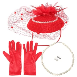  Party Headwear Fascinators Hat Set Tea Hair Accessories Headpiece - Picture 1 of 12