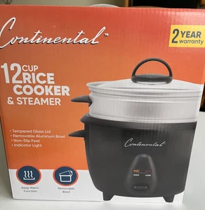 Arrocera y vaporera Continental 12 tazas CE-RC319, nueva en caja - Imagen 1 de 5