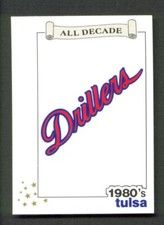 1990 Tulsa DRILLERS All-Decade Team #36 CHECKLIST Team Card