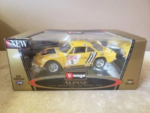 LJ987 BURAGO 3391 1/16 Rare Alpine A110 1600S WRC 13th Rally San Remo 5 ~ NIB - Picture 1 of 13