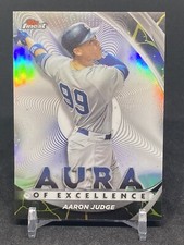 2022 Topps Finest Aaron Judge Aura of Excellence Black Gold Kintsukuroi Case Hit