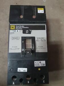 Square D KC32150 3P 150A 240V I-Line Style Plug-In Molded Case Circuit Breaker