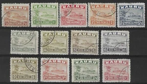 NAURU 1924-28 SET TO 5/- FINE USED. SG. 26A - 38A. (8814) - Picture 1 of 2