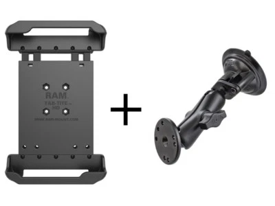 RAM Suction Cup Mount, Samsung Galaxy Tab 4 8.0, TAB 5 8.4, Tab E 8.0,w/ HD Case - Image 1 of 4