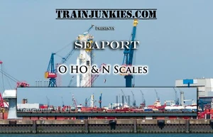 Telón de fondo de ferrocarril modelo puerto marítimo TrainJunkies - Imagen 1 de 6