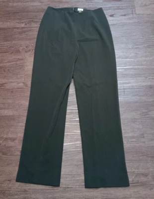 Pantalones Caslon para mujer talla 4 Petite verde oliva cierre de cremallera mezcla de rayón pantalones Foto 1 de 4