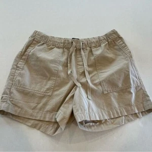 Banana Republic Women’s Shorts Size Medium Linen Cotton Tan Pull On Natural - Picture 1 of 10