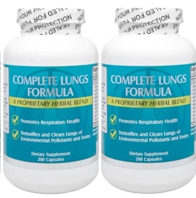 2 Botellas NU-Health Fórmula Completa Pulmonares 200 Cápsulas/botella para Pulmones Claros Foto 1 de 4