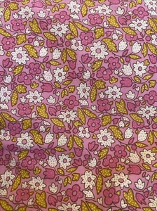 Vintage David Textiles Vintage Mod Pink Floral By The Half Yard B6 - Picture 1 of 4