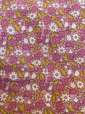 Textiles David Vintage Mod Rosa Floral Por Media Yarda B6 Foto 1 de 4