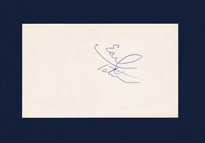 Earl Tatum signed basketball index card - Picture 1 of 1