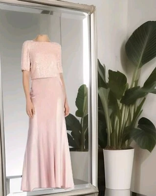 Coast Size 6 Dera Blush/Pink Maxi Long Skirt Evening Cocktail Wedding New XS - Image 1 of 4