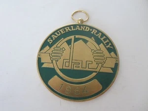 1964 Sauerland Rally Car Club Rally Badge Emblem Vintage European Piece - Picture 1 of 4