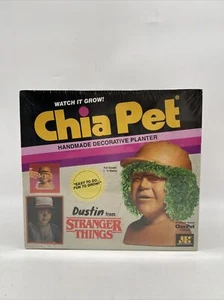Chia Pet Dustin Stranger Things Planter Netflix 2018 Joseph Enterprises Sealed - Picture 1 of 4