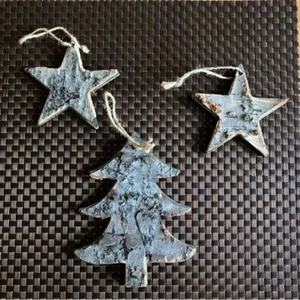Adornos de cortezas de árbol decoraciones de Navidad - Imagen 1 de 1