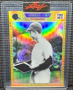 🇺🇸 George H.W. Bush - /199 - POTUS - 2023 Leaf Pro Set Metal Gold - #PSG-51 - Picture 1 of 8