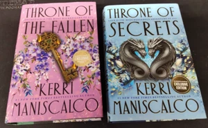 Throne of The Fallen Duo Books by Kerri Maniscalco Barnes & Noble Ed. Rare HC - Picture 1 of 8