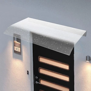 3.5mm Rain Shelter, Clear Window Awning Door Canopy Awning,80*50cm Awning Canopy - Picture 1 of 22