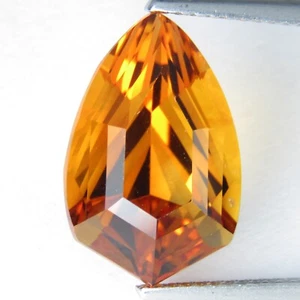 7,88 kt ausgezeichneter natürlicher Citrin 16,5 x 10,7 x 9 mm ausgefallener Schliff lose Madeira Edelstein - Bild 1 von 4