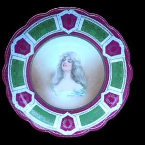 Piatto armadio ritratto Costanza austriaca Royal Vienna Moritz Zdekauer - Foto 1 di 4