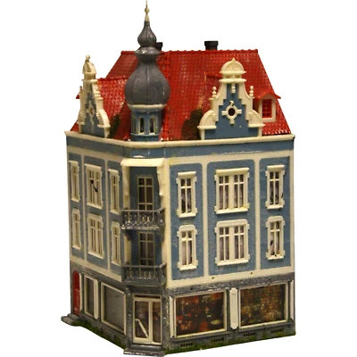 Diorama H0/1:87 Faller Altstadt Gebäude Kleinstadt Stadthaus Eckhaus #patiniert - Bild 1 von 4
