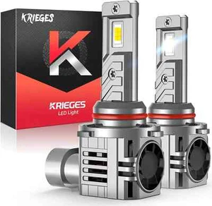 Kriegs 9005/HB3 Bombillas LED 18000 Lúmenes 6500K Blanco Frío IP68 - Imagen 1 de 7