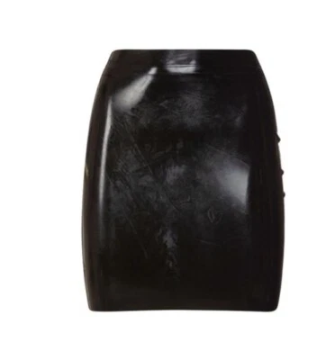 VERSACE Medusa Latex Mini Skirt Black Size 12 GENUINE RRP £935 #W3 - Image 1 of 4