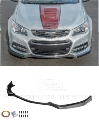 For 13-15 Chevrolet SS Performance Package Carbon Fibe Front Bumper Lip Splitter - Image 1 of 4