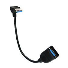 Q34 USB 3.0 Verlängerungskabel Kabel Adapter nach unten abgewinkelt 90° 20cm