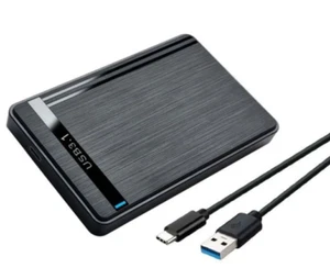 Case Esterno per Disco Rigido 2.5" USB C 3.1, Custodia per HDD SSD fino a 10 TB - Foto 1 di 6