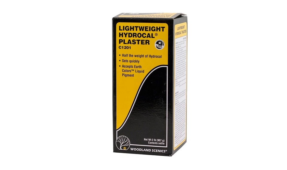 C1201 Lightweight Hydrocal®* Plaster - 1/2 gal  Woodland Scenics - Immagine 1 di 1