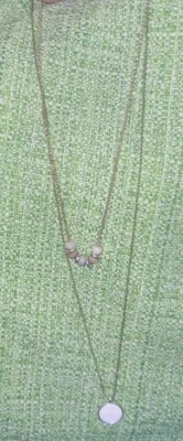 Collar marca Lucky madreperla ágata 2 hebras 3 formas de usar doble hebra Foto 1 de 4