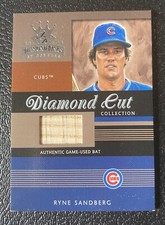 Ryne Sandberg 2003 Donruss Diamond Kings Cut Collection bat card /500  #DC-97 