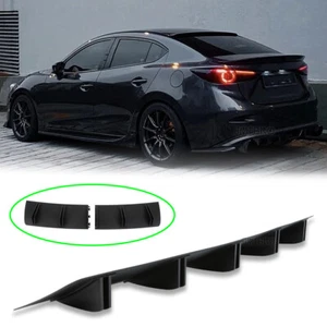 For Mazda 3 5 6 CX-3 CX-5 Rear Bumper Lip Diffuser Spoiler Splitter Shark 10-Fin - Picture 1 of 17