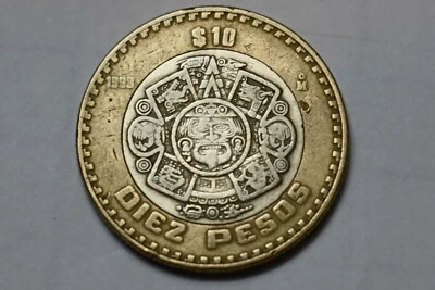 Mexico 1998  10 (Diez) Ten Peso Coin - Image 1 of 4