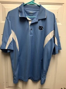 Mens PGA Tour Golf Shirt, North Carolina Tar Heels, Polyester, L - Picture 1 of 6