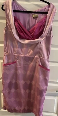 Линди Bop платье женщин 14 фиолетовый резинке классический ретро 40-х 50-х бриллиант Dapper - Изображение 1 из 4