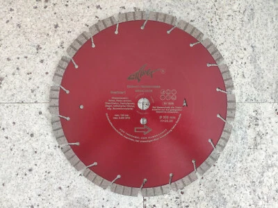Diamanttrennscheibe 115 125 230 300 350 Beton 15mm Diamantscheibe