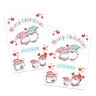 Christmas Personalised Gnome Card Xmas Present Wrapping Gift Wrap Paper Sheet
