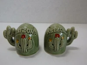 Cactus Souvenir Aarizona Salt Pepper Shakers Never Used - Picture 1 of 3