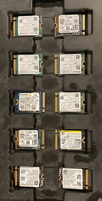 NUEVO LOTE de 10 SSD Marca 512GB NVMe Gen 4 x 4 30mm 2230 Samsung Toshiba otros Foto 1 de 3