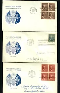 PH3d F.D.C. Grisland Cachets Prexies S.C. 1938 # 812 #820 # 823 subvención - Imagen 1 de 2