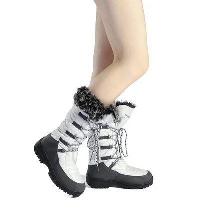 DREAM PAIRS Women Waterproof Insulated Snow Boots Zip Up Fur Lined Boots WINTER - Image 1 of 4