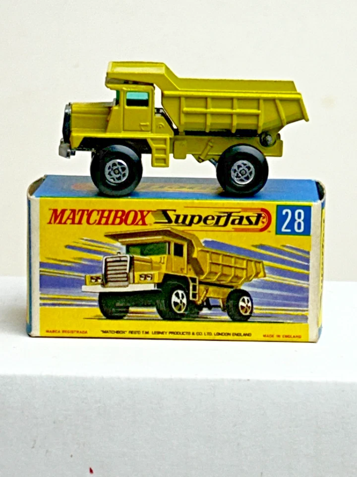 Matchbox Superfast No. 28 Mack Dump Truck with Original Box, Nice - Image 1 of 4
