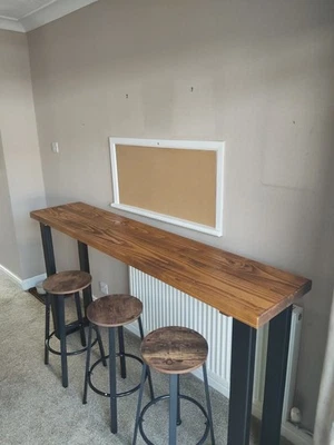 rustic breakfast bar table - Image 1 of 4